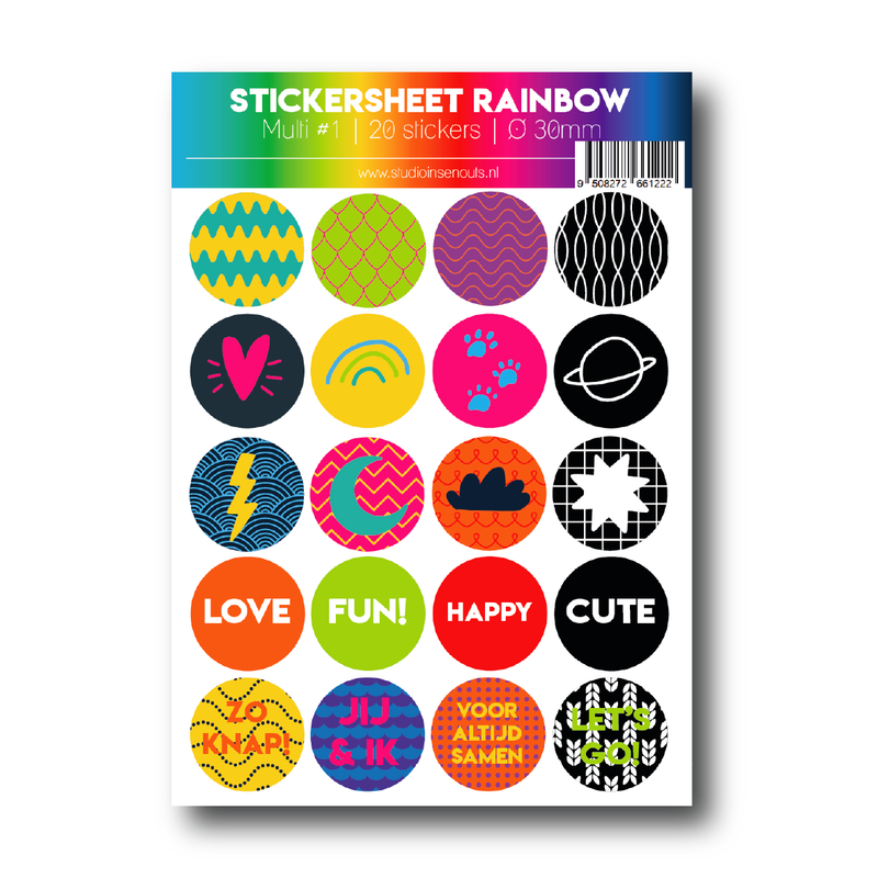 Sticker sheet Rainbow
