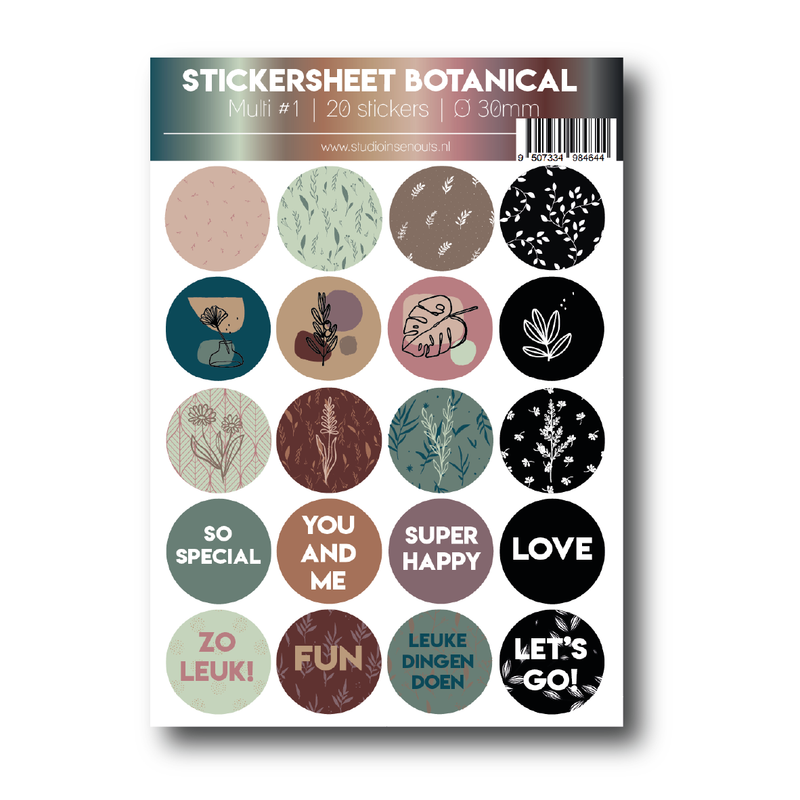 Sticker sheet Botanical